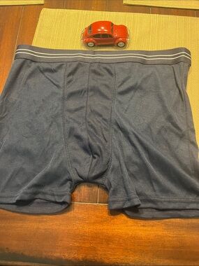 Men's Stretch Boxer Briefs money pouch - Dark Blue